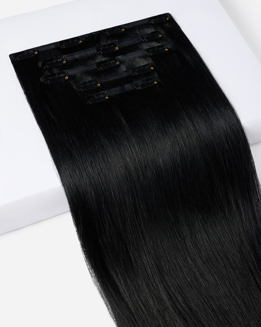 Clip hair extensions for thin hair